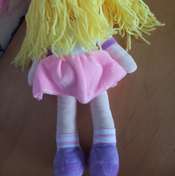 Playtime by Eimmie soft rag doll plush blonde blue eyes pale skin unicorn toy - Picture 7 of 11